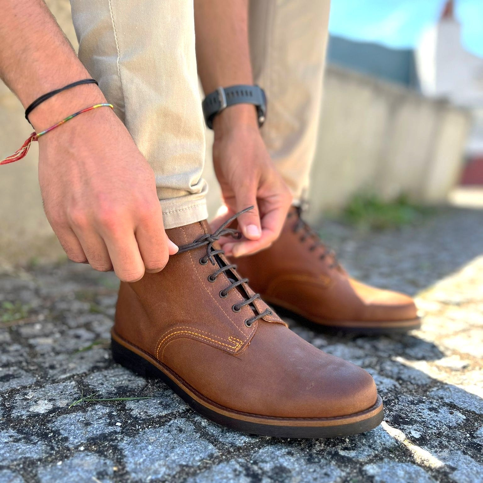 Nomad Handmade Leather Boots – Camel