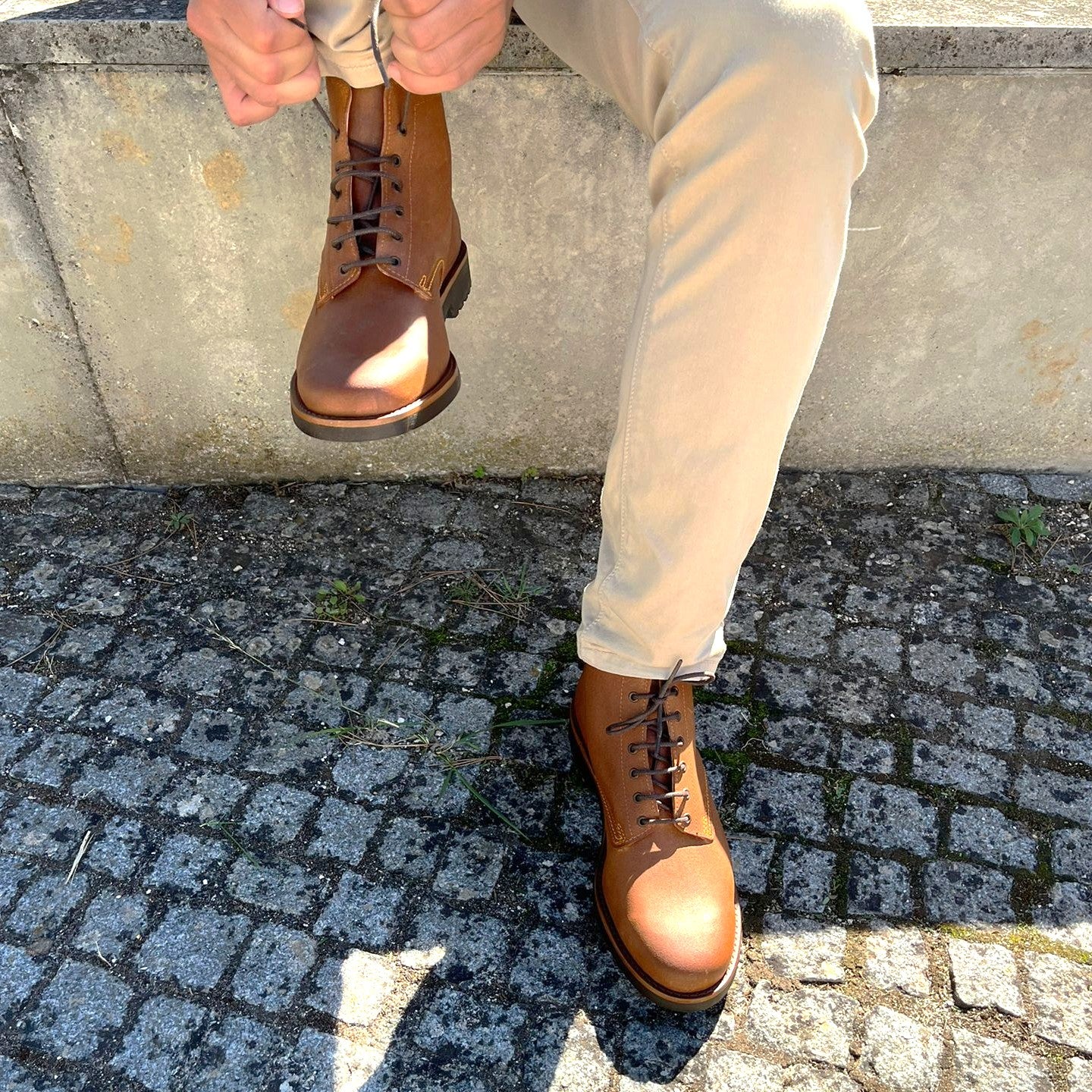 Nomad Handmade Leather Boots – Camel
